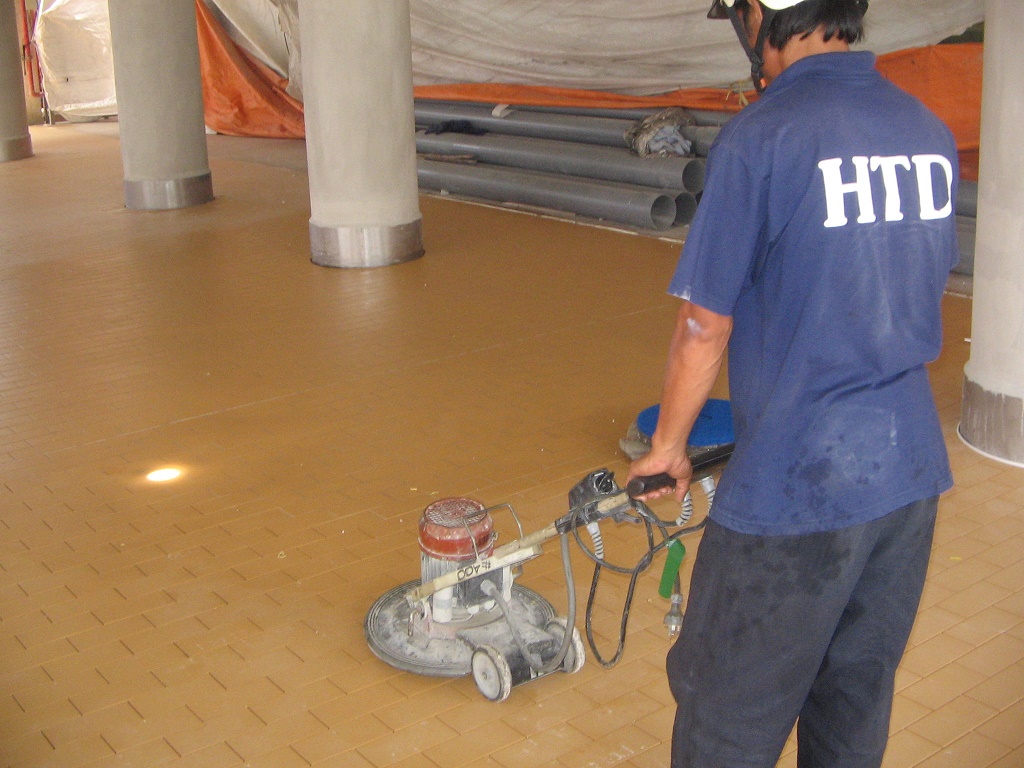 Nền gạch chống axit