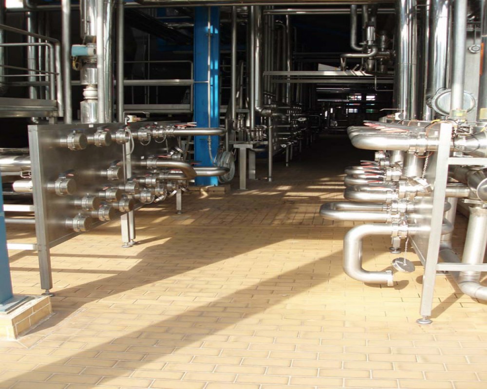 Nền gạch chống axit