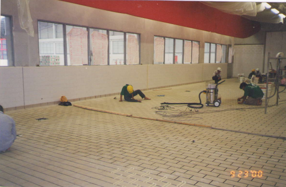 Nền gạch chống axit