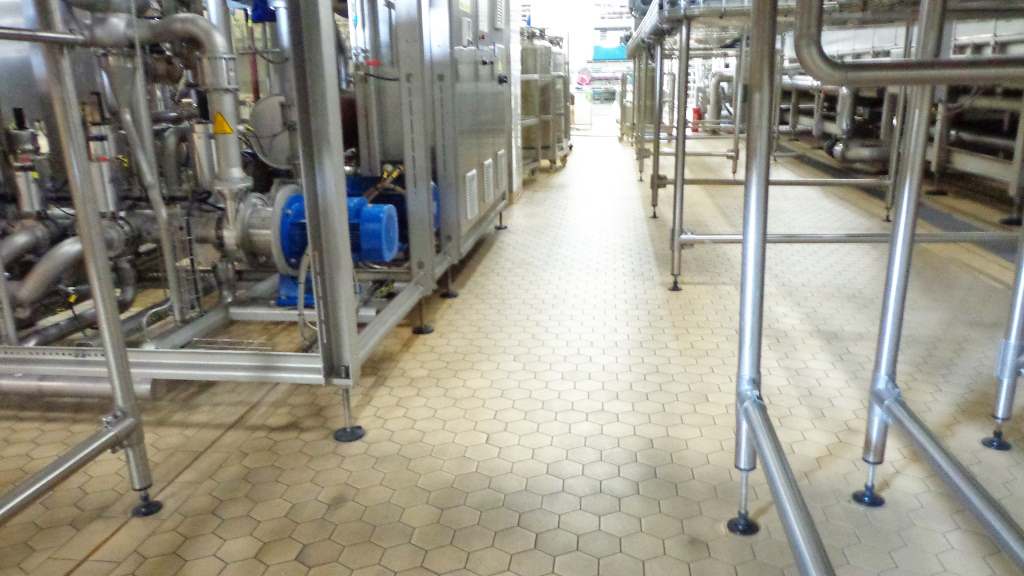 Nền gạch chống axit